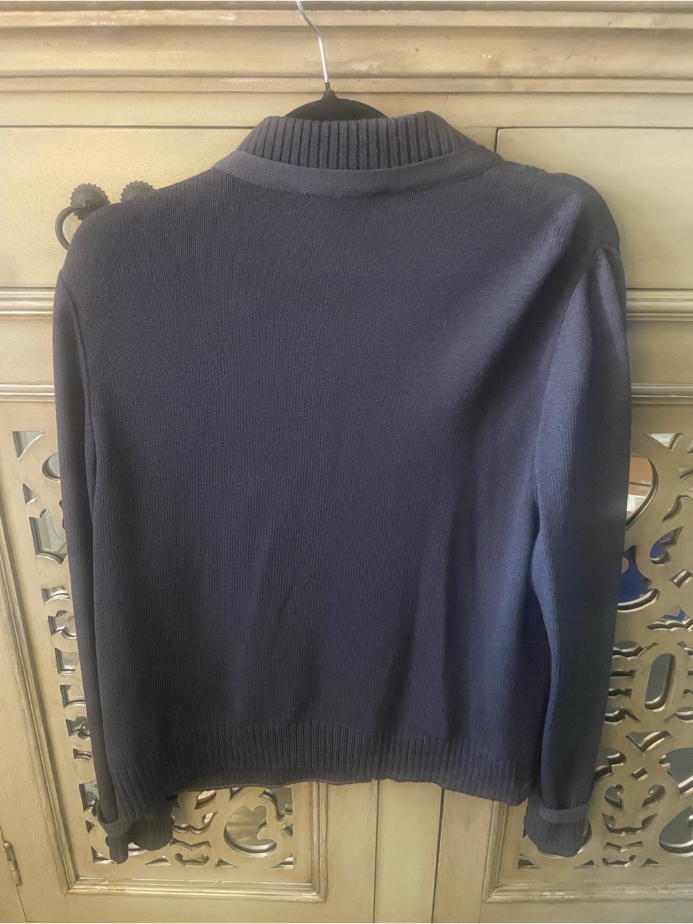 Classic St John Grey Zip-Front Women's Jacket - Picture 5 of 6